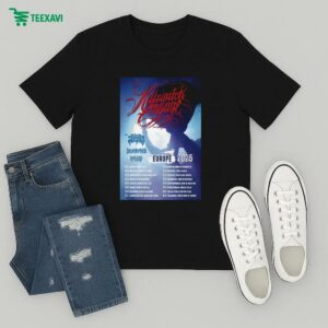 Official Killswitch Engage Europe Tour 2025 Dates T-Shirt