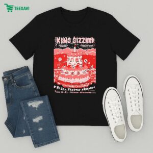 Official King Gizzard & The Lizard Wizard Bonnaroo Stream Album Listening Party June 13 2025 At Studio In Los Angeles T-Shirt