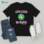 Official Lonely Ghost It's Cool To Care Smiley T-Shirt