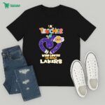 Official Los Angeles Lakers A Teacher Who Loves Heart T-Shirt