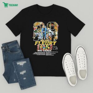 Official Marc Andre Fleury 1051 Nhl Games T-Shirt
