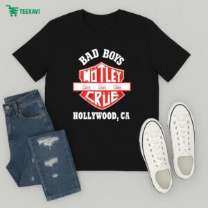Official Mötley Crüe Girls Girls Girls Bad Boys Hollywood Ca T-Shirt