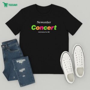 Official New Order Concert North American Tour 1989 T-Shirt