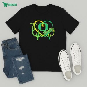 Official Oregon Ducks Caring Heartbeat Nurse T-Shirt