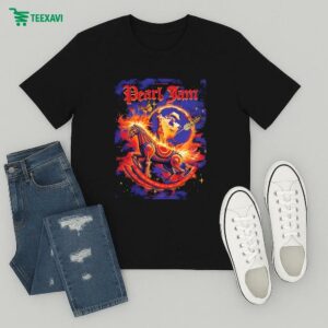 Official Pearl Jam Full Shows In Atlanta Georgia At State Farm Arena On April 29 And May 1 2025 Burning Rocking Horse Flames T-Shirt