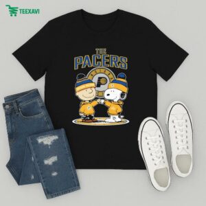 Official Snoopy And Charlie Brown The Peanuts Fan X Indiana Pacers T-Shirt