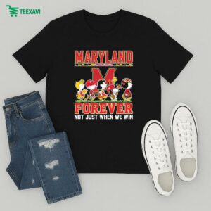 Official Snoopy The Peanuts Maryland Terrapins Forever Not Just When We Win T-Shirt