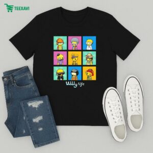 Official Wobbly Life Multi Character T-Shirt