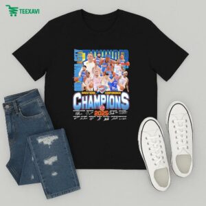 Oklahoma City Thunder Western Conference Champions 2025 Signatures T-Shirt