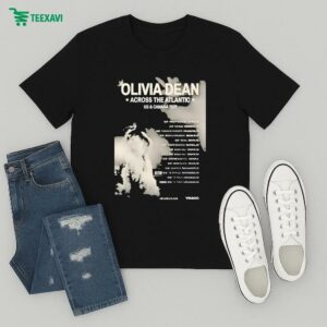 Olivia Dean Across The Atlantic Tour In Us And Canada 2025 Dates T-Shirt