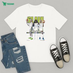 Paige Bueckers Arike Ogunbowale And Dijonai Carrington Slam Wnba Dallas Wings T-Shirt