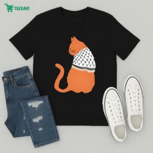 Palestinian Catfiyyeh Orange Cat T-Shirt