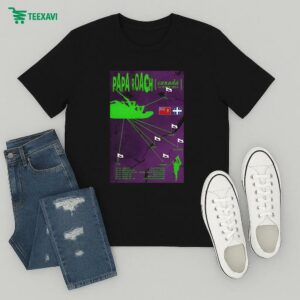 Papa Roach Canada Summer Tour 2025 Dates T-Shirt