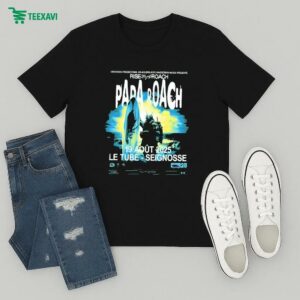 Papa Roach Concert At Le Tube In Seignosse On August 19 2025 T-Shirt