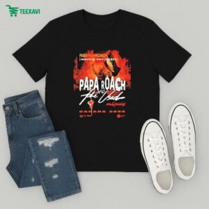 Papa Roach Rise Of The Roach 2025 Canada Tour T-Shirt