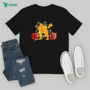 Peakachu Swole Pokemon Gym Muscle T-Shirt