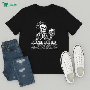 Peanut Butter And Jealous Skeleton Metal T-Shirt
