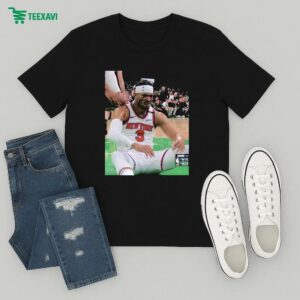 Photos Of Josh Hart After Getting Elbowed In The Face Blood New York Knicks Vs Boston Celtics T-Shirt