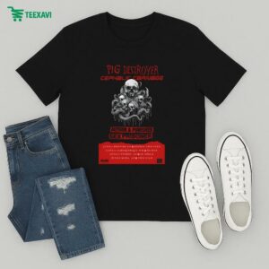 Pig Destroyer Cephalic Carnage Author & Punisher Sex Prisoner Tour June 2025 T-Shirt