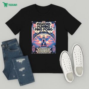 Pigeons Playing Ping Pong Kicking Off Our Midwest Run House Of Blues Cleveland 2025 T-Shirt