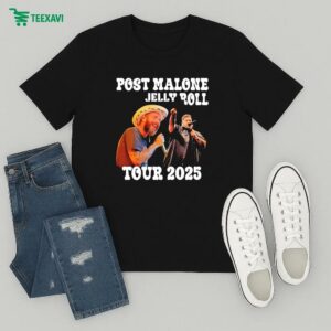 Post Malone And Jelly Roll Big Ass Stadium Tour 2025 T-Shirt