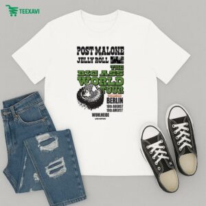 Post Malone The Big Ass World Tour Aug 18-19 2025 In Berlin & London T-Shirt