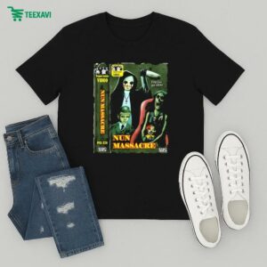 Puppet Combo Nun Massacre Vhs Pray You Get Away T-Shirt