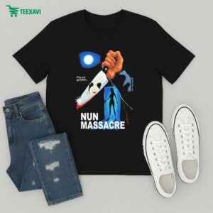 Puppet Combo Pray You Get Away Nun Massacre Book Cover T-Shirt