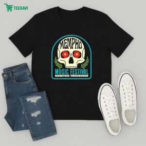 Riverbeat Music Festival Mempho Skull T-Shirt