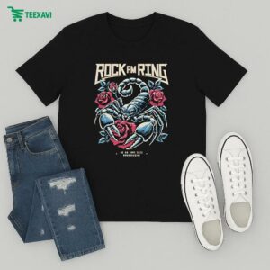 Rock Am Ring Celebrates 40 Year Scorpion N Roses T-Shirt