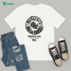 Rocket City Trash Pandas Madison Usa 2025 Armed Forces T-Shirt