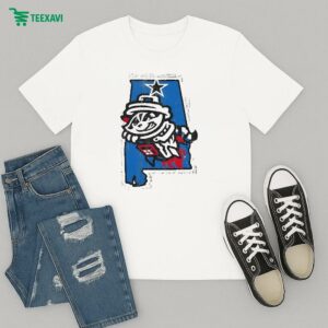 Rocket City Trash Pandas Primary State T-Shirt