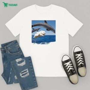 Sebastian Vettel Wearing Dolphins And Dog Jump T-Shirt