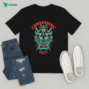 Slaying The Dragon Conquering Barbell T-Shirt