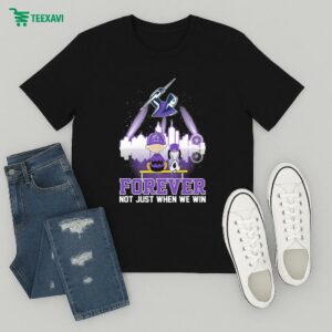 Snoopy And Charlie Brown Melbourne Storm Forever Not Just When We Win The Peanuts Skyline T-Shirt