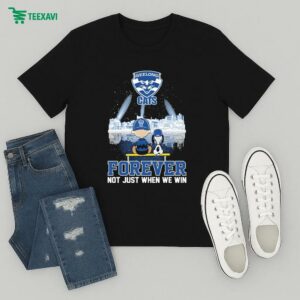 Snoopy And Charlie Brown The Peanuts Geelong Cats Forever Not Just When We Win T-Shirt