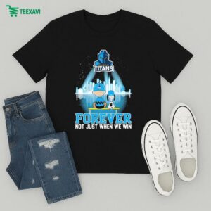 Snoopy And Charlie Brown The Peanuts Gold Coast Titans Forever Not Just When We Win T-Shirt