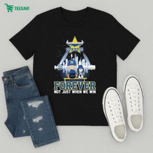 Snoopy And Charlie Brown The Peanuts X North Queensland Cowboys Forever Not Just When We Win T-Shirt