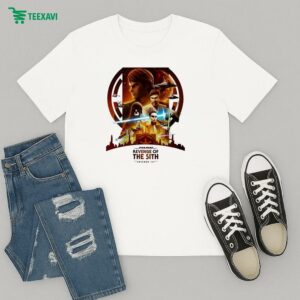 Star Wars Episode Iii Revenge Of The Sith 20th Anniversary Art Cover By Jason Benullo T-Shirt