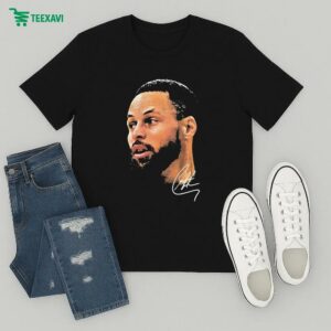 Stephen Curry Nba Real Big Face Player T-Shirt