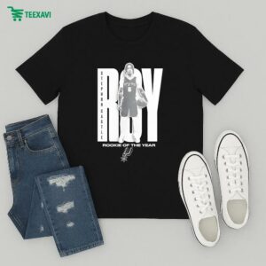 Stephon Castle San Antonio Spurs 2025 Nba Rookie Of The Year T-Shirt