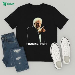 Steve Kerr And Ime Udoka Wearing Gregg Popovich Thanks, Pop T-Shirt