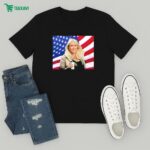 Support For Karoline Leavitt American Flag T-Shirt