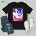 Teoscar Hernandez From Los Angeles Dodgers Reach 200 Career Home Runs Nba Season T-Shirt