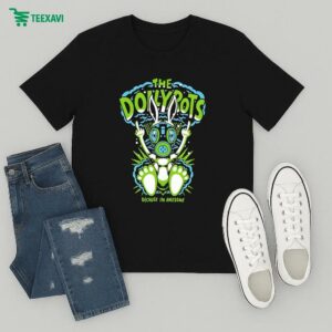 The Dollyrots Because I’m Awesome Bunny Middle Finger Gas Mask T-Shirt