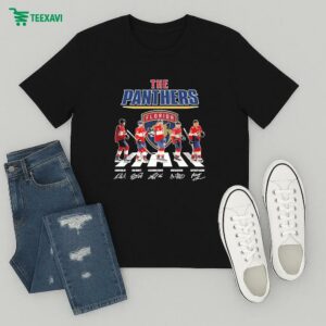 The Florida Panthers Aaron Ekblad Sam Bennett Alexander Barkson Brad Marchand Matthew Tkachuk Road Abbey Signatures T-Shirt