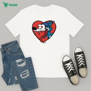 The Jesus Lizard Wolf Heart T-Shirt