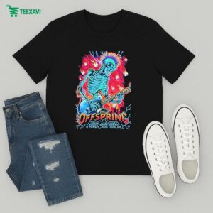 The Offspring Sydney Australia At Qudos Bank Arena On May 11 The Supercharged World Tour 2025 Skeleton T-Shirt