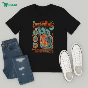 The Offspring Tour Adelaide, Australia May 04 2025 Skeleton T-Shirt