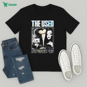 The Used Band 25 Year Anniversary Pop Up Art Show On May 9 2025 Los Angeles Ca T-Shirt